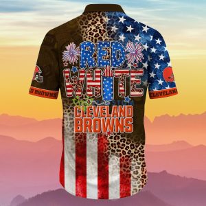 Cleveland Browns NFL Hawaiian Shirt Independence Day Best Gift For Men And Women Fans 5 Cleveland Browns NFL Hawaiian Shirt Independence Day Best Gift For Men And Women Fans Product Photo 3