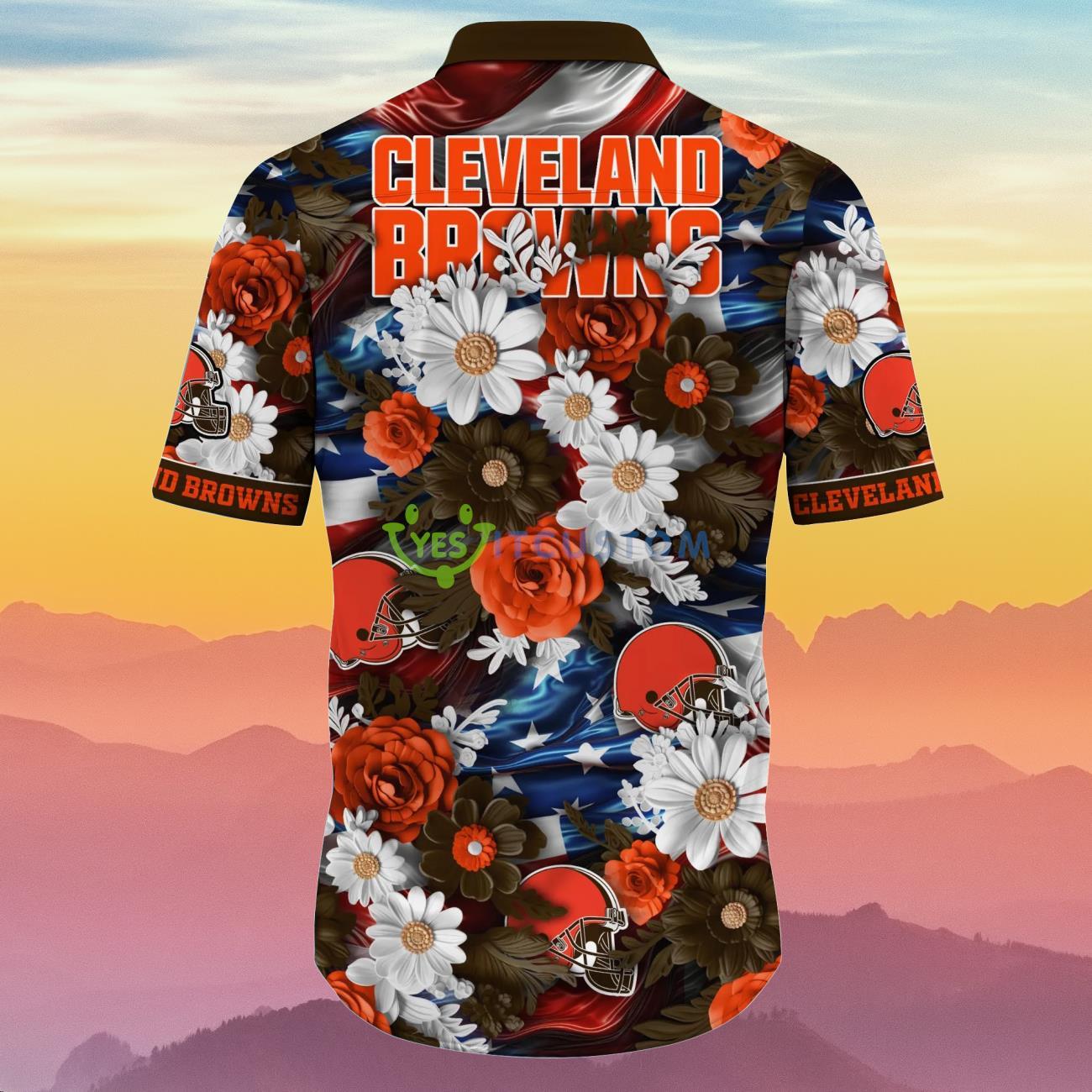 Cleveland Browns NFL Hawaiian Shirt Independence Day Summer Football Best Gift For Real Fans 3 Cleveland Browns NFL Hawaiian Shirt Independence Day Summer Football Best Gift For Real Fans Product Photo 3