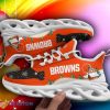 Cleveland Browns X-max Pattern Print Sport Sneakers Ugly Christmas Max Soul Shoes - Cleveland Browns X-max Pattern Print Chunky Sneakers Ugly Christmas Max Soul Shoes Photo 1
