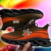 Cleveland Browns Xmas Pattern Max Soul Sneakers Snowflakes Christmas Shoes - Cleveland Browns Xmas Pattern Chunky Sneakers Ugly Christmas Max Soul Shoes Photo 6
