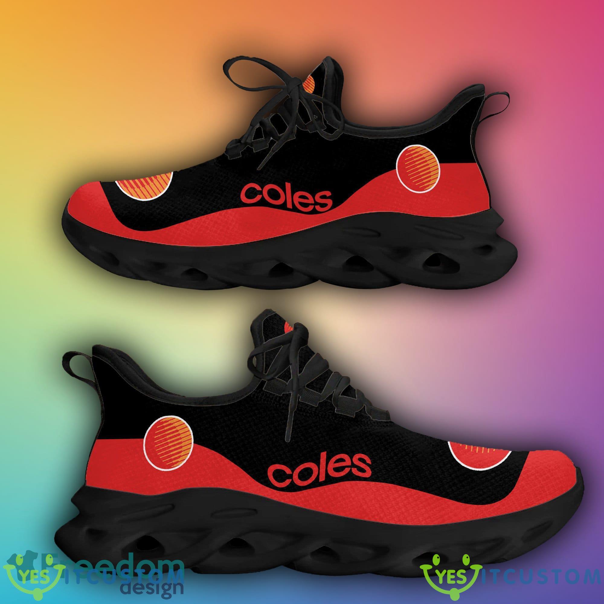 coles Chunky Sneakers Logo Pattern White Black Max Soul Shoes For Men Women - coles Big Logo Max Soul Shoes For Fans_1