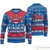 Coors Light Beer Blue Ugly Sweater Xmas Christmas Gift Vacation Sweatshirt Product Photo 1