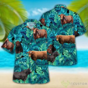 Cow Tropical Hawaiian Palm Leaves Hawaiian Shirt For Men Women 5 Cow Tropical Hawaiian Palm Leaves Hawaiian Shirt For Men Women Product Photo 3