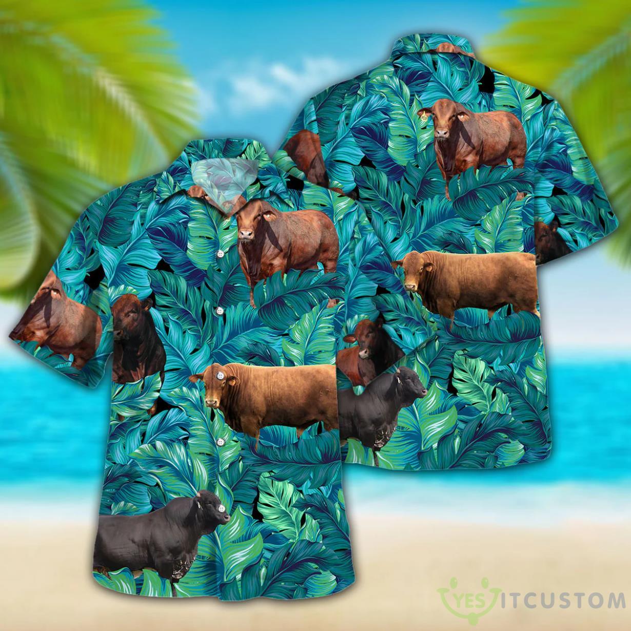 Cow Tropical Hawaiian Palm Leaves Hawaiian Shirt For Men Women 3 Cow Tropical Hawaiian Palm Leaves Hawaiian Shirt For Men Women Product Photo 3