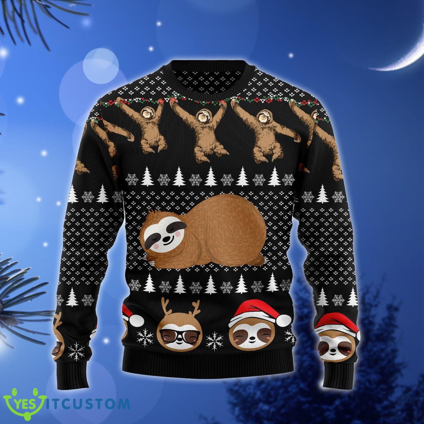 Crazy Sloth Ugly Christmas Sweater Gift Men Women 7 Crazy Sloth Ugly Christmas Sweater Gift Men Women - Crazy Sloth Ugly Christmas Sweater Gift Men Women_1