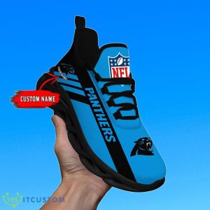 Custom Name Carolina Panthers NFL Max Soul Shoes Special Gift Product Photo 2
