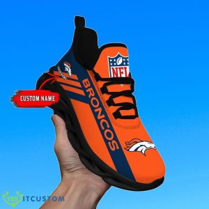 Custom Name Denver Broncos NFL Max Soul Shoes Special Gift Product Photo 2