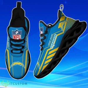 Custom Name NFL Teams Los Angeles Chargers Max Soul Shoes Special Gift Product Photo 1