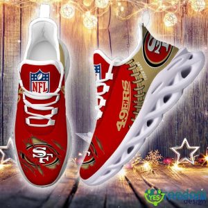 Custom Name San Francisco 49ers NFL Max Soul Shoes Chunky Sneakers Gift For Fans - San Francisco 49ers Personalized NFL Max Soul Shoes_2