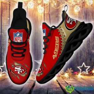 Custom Name San Francisco 49ers NFL Max Soul Shoes Chunky Sneakers Gift For Fans - San Francisco 49ers Personalized NFL Max Soul Shoes_3