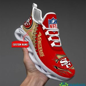 Custom Name San Francisco 49ers NFL Max Soul Shoes Chunky Sneakers Gift For Fans - San Francisco 49ers Personalized NFL Max Soul Shoes_1