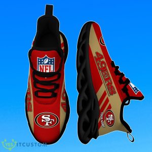 Custom Name San Francisco 49ers NFL Max Soul Shoes Special Gift Product Photo 2
