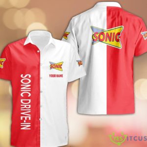 Custom Name sonic drive-in Hawaiian Shirt New Trend Holiday Summer Beach Gift Product Photo 1