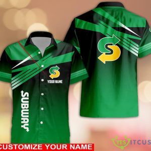 Custom Name subway Aloha Summer Gift Hawaiian Shirt Product Photo 1