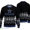 Dallas Cowboys Vintage Snowflake Christmas Pattern Ugly Christmas Sweater Christmas Gift For Family Product Photo 1