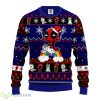 Deadpool Unicorn Blue Christmas Gift Ugly Sweater Product Photo 1