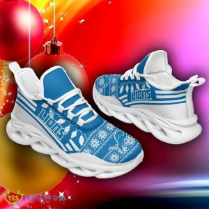 Detroit Lions X-max Santa Claus Chunky Sneakers Ugly Christmas Max Soul Shoes - Detroit Lions X-max Santa Claus Chunky Sneakers Ugly Christmas Max Soul Shoes Photo 2