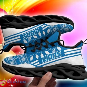 Detroit Lions X-max Santa Claus Chunky Sneakers Ugly Christmas Max Soul Shoes - Detroit Lions X-max Santa Claus Chunky Sneakers Ugly Christmas Max Soul Shoes Photo 6