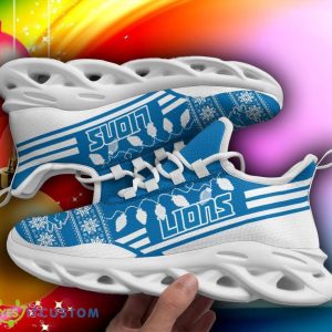 Detroit Lions X-max Santa Claus Chunky Sneakers Ugly Christmas Max Soul Shoes - Detroit Lions X-max Santa Claus Chunky Sneakers Ugly Christmas Max Soul Shoes Photo 1