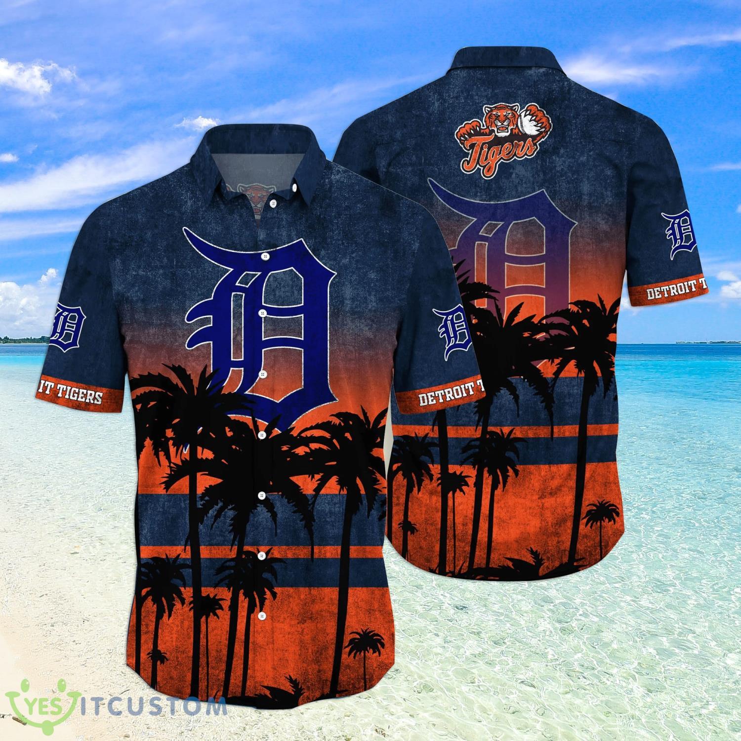 Detroit Tigers MLB Logo Coconut Tropical Hawaiian Shirt Beach Gift For Fans 2 Detroit Tigers MLB Logo Coconut Tropical Hawaiian Shirt Beach Gift For Fans Product Photo 1