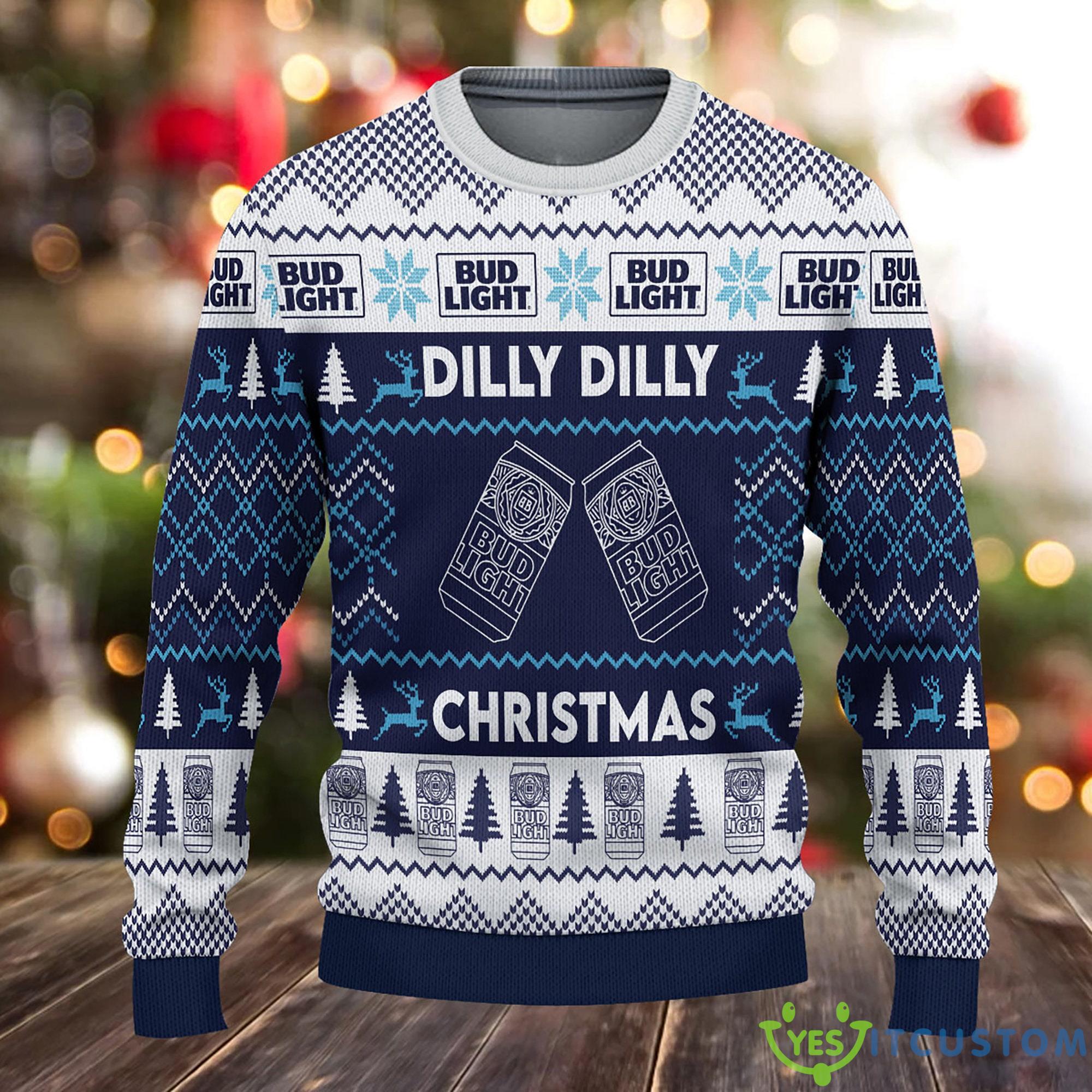Dilly Dilly Bud Light Beer 3D All Over Printed Ugly Christmas Sweater Christmas Gift For Family 5 Dilly Dilly Bud Light Beer 3D All Over Printed Ugly Christmas Sweater Christmas Gift For Family Product Photo 1