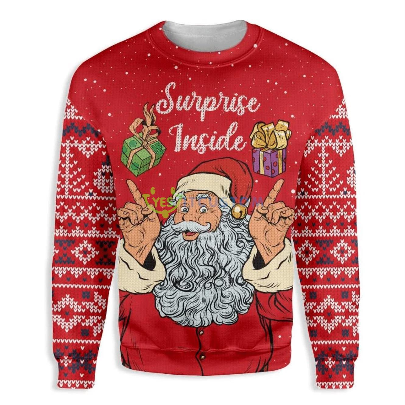 Dirty Santa Surprise Inside Ugly Sweater For Christmas 3 Dirty Santa Surprise Inside Ugly Sweater For Christmas Product Photo 1