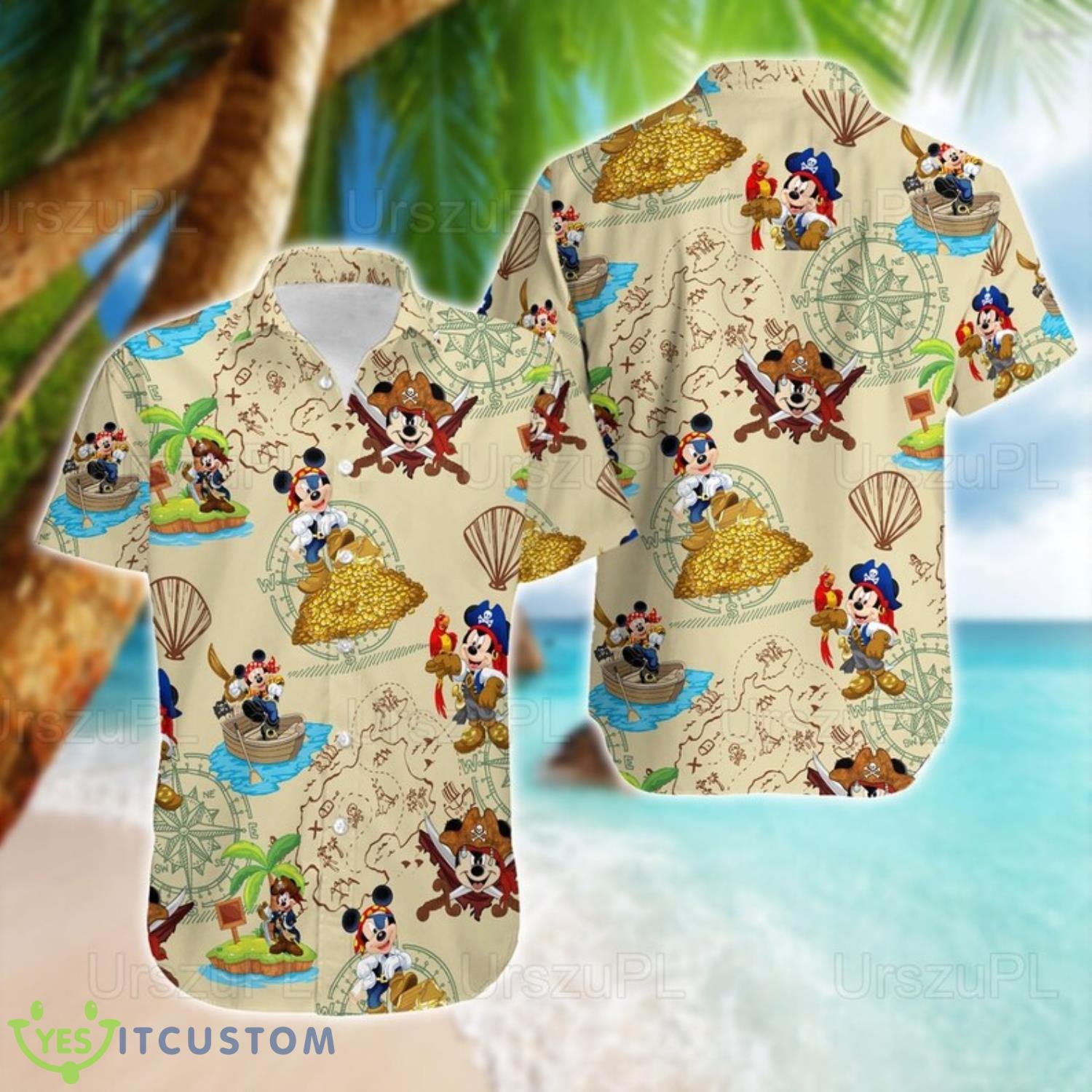 Disney Mickey Pirates Hawaiian Shirt Product Photo 1