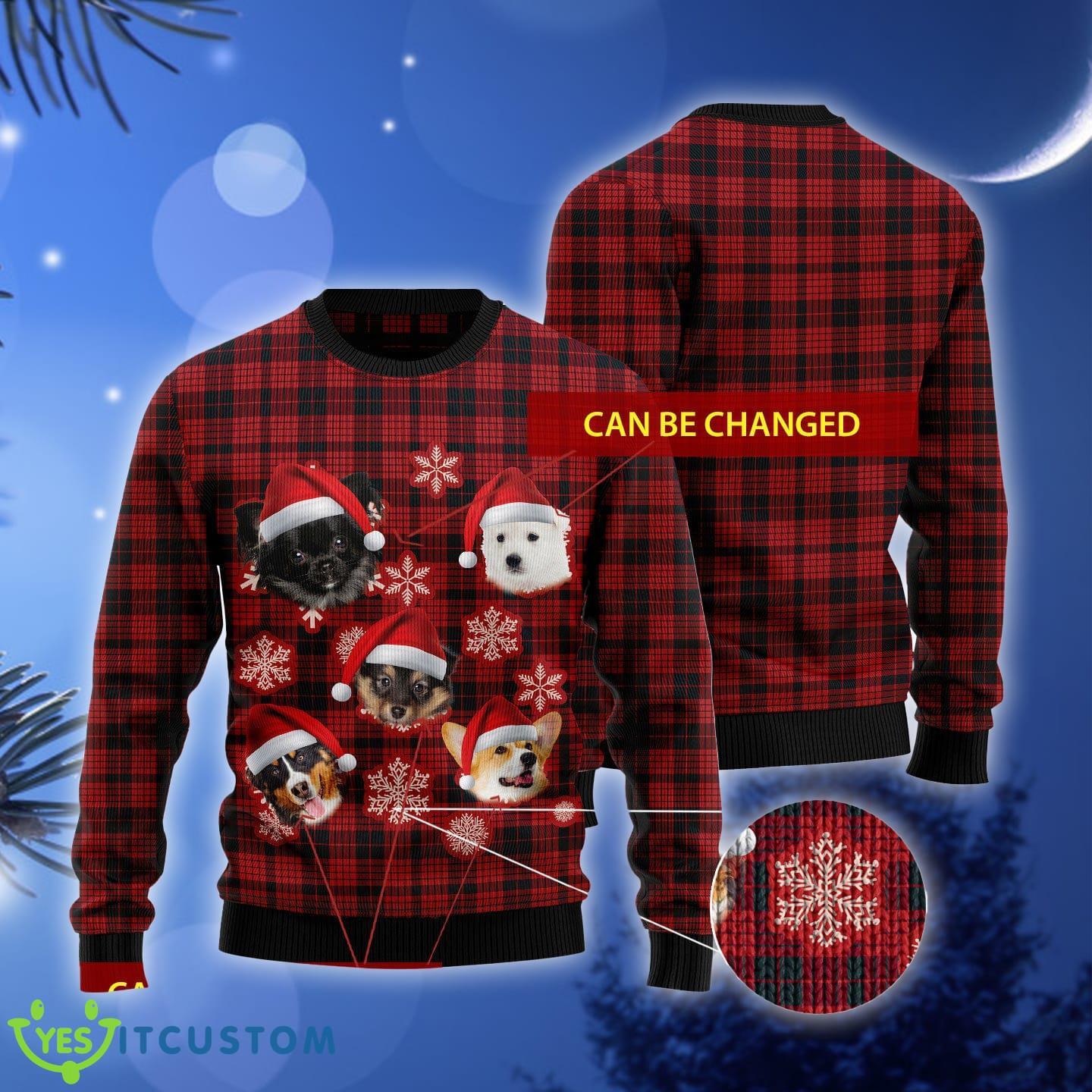 Dog Snowflake 4 Ugly Christmas Sweater Gift Men Women - Dog Snowflake Ugly Christmas Sweater Gift Men Women_4