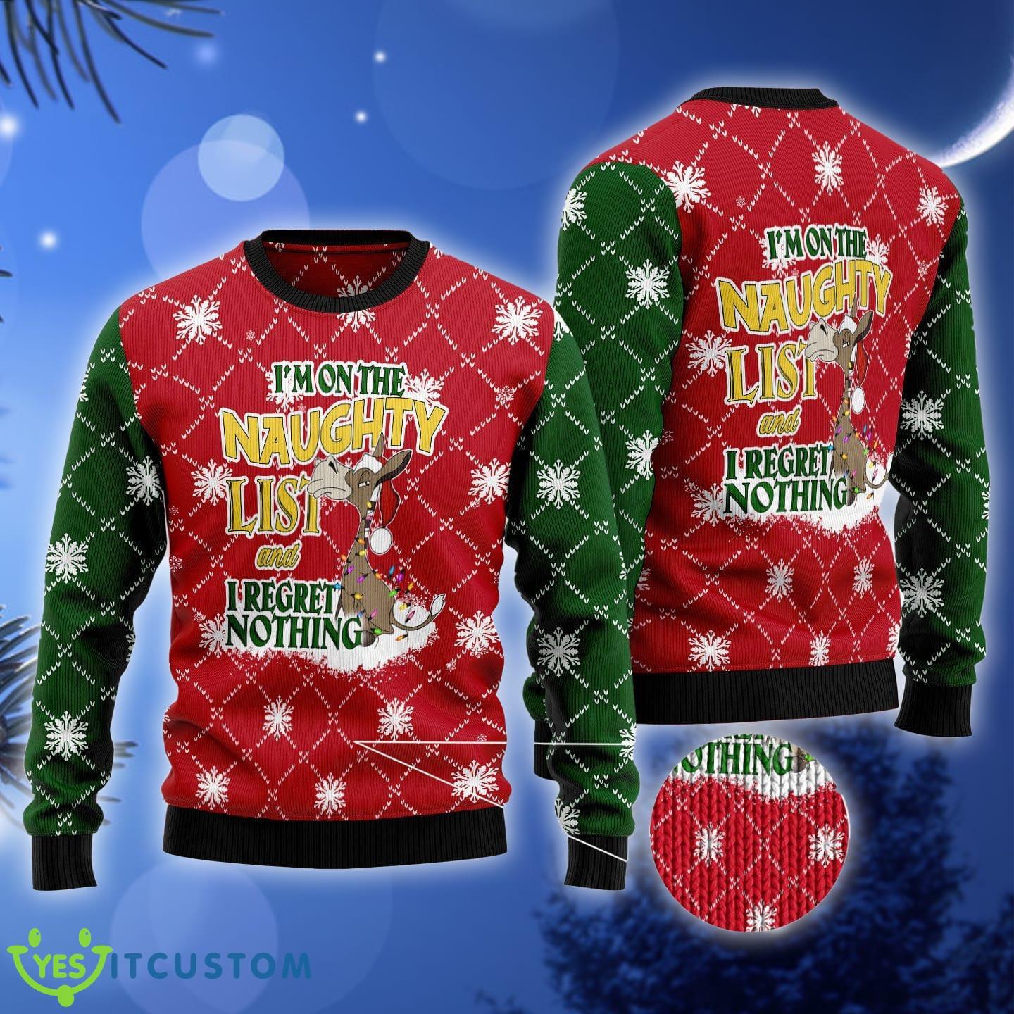 Donkey Naughty List Ugly Christmas Sweater Gift Men Women 3 Donkey Naughty List Ugly Christmas Sweater Gift Men Women - Donkey Naughty List Ugly Christmas Sweater Gift Men Women_3