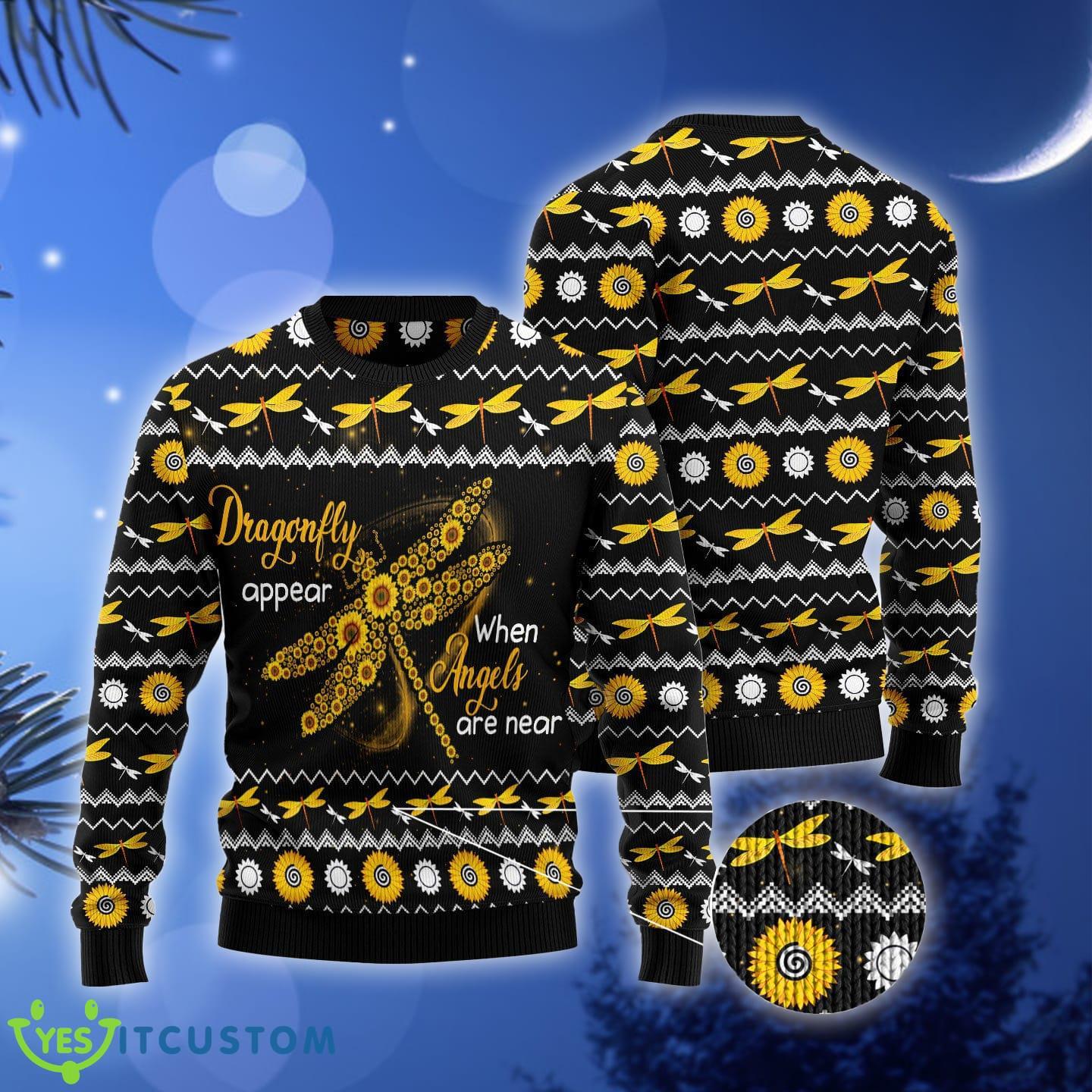 Dragonfly Sunflower Ugly Christmas Sweater Gift Men Women 3 Dragonfly Sunflower Ugly Christmas Sweater Gift Men Women - Dragonfly Sunflower Ugly Christmas Sweater Gift Men Women_3