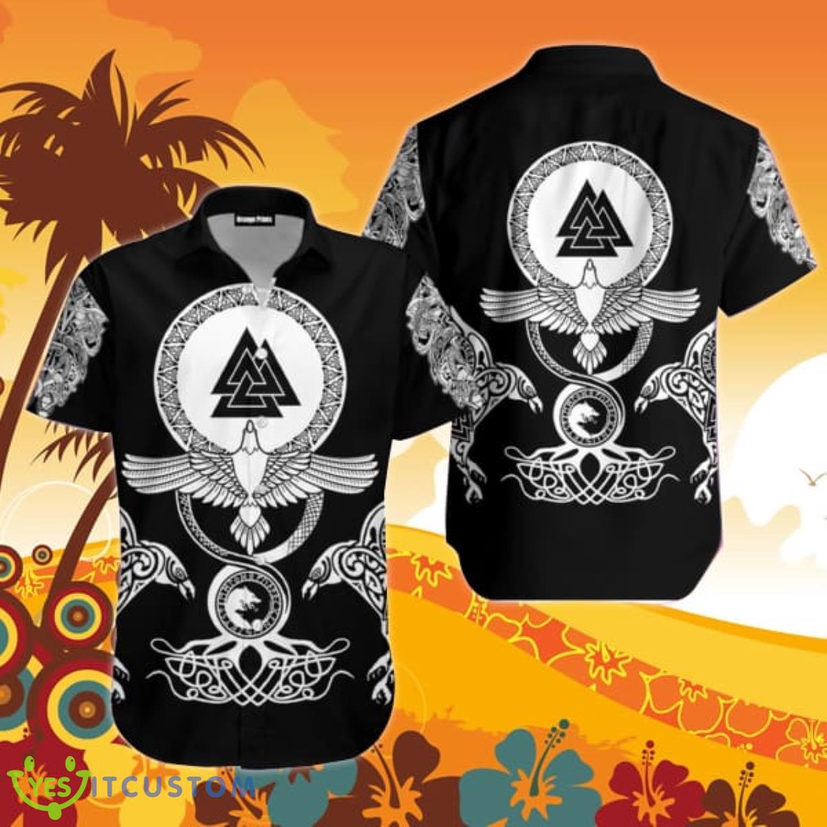 Eagle Vikings Hawaiian Shirt For Men And Women Product Photo 1