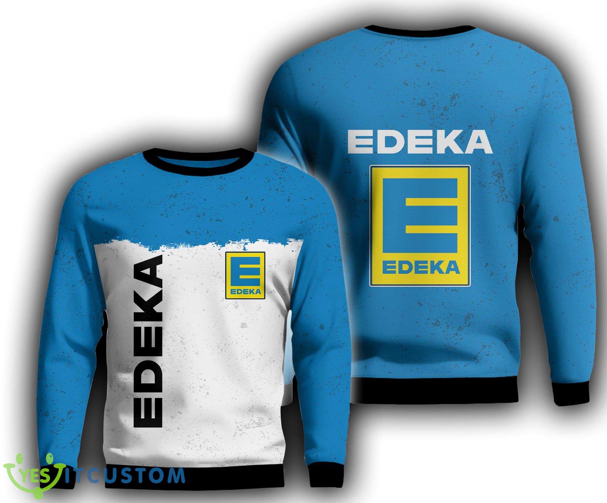 edeka Light Logo Ugly Sweater cut Knitted Sweatshirt Christmas - edeka Light Logo Ugly Sweater cut Knitted Sweatshirt Christmas
