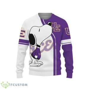 Evansville Purple Aces Cool Snoopy 3D Sweater Christmas Gift For Men And Women Product Photo 3