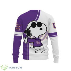 Evansville Purple Aces Cool Snoopy 3D Sweater Christmas Gift For Men And Women Product Photo 1