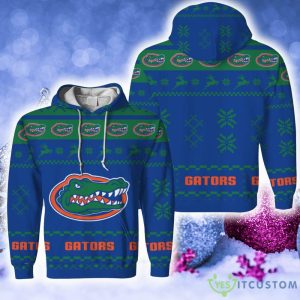 Florida Gators Retailer Fans Gift 3D Hoodie Zip Hoodie Printed For Men And Women - Christmas Urly Sweater Snow Santa Pattern Logo Florida Gators Christmas Tree Gifts Unisex For Fan, Hoodie, Sweatshirt-3D Unisex Hoodie_1
