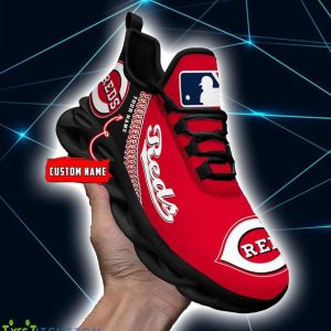 For Fans MLB Cincinnati Reds Personalized Name Max Soul Sneakers 5 For Fans MLB Cincinnati Reds Personalized Name Max Soul Sneakers Product Photo 2