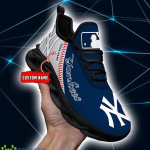 For Fans MLB New York Yankees Personalized Name Max Soul Sneakers Product Photo 2