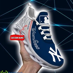For Fans MLB New York Yankees Personalized Name Max Soul Sneakers Product Photo 1