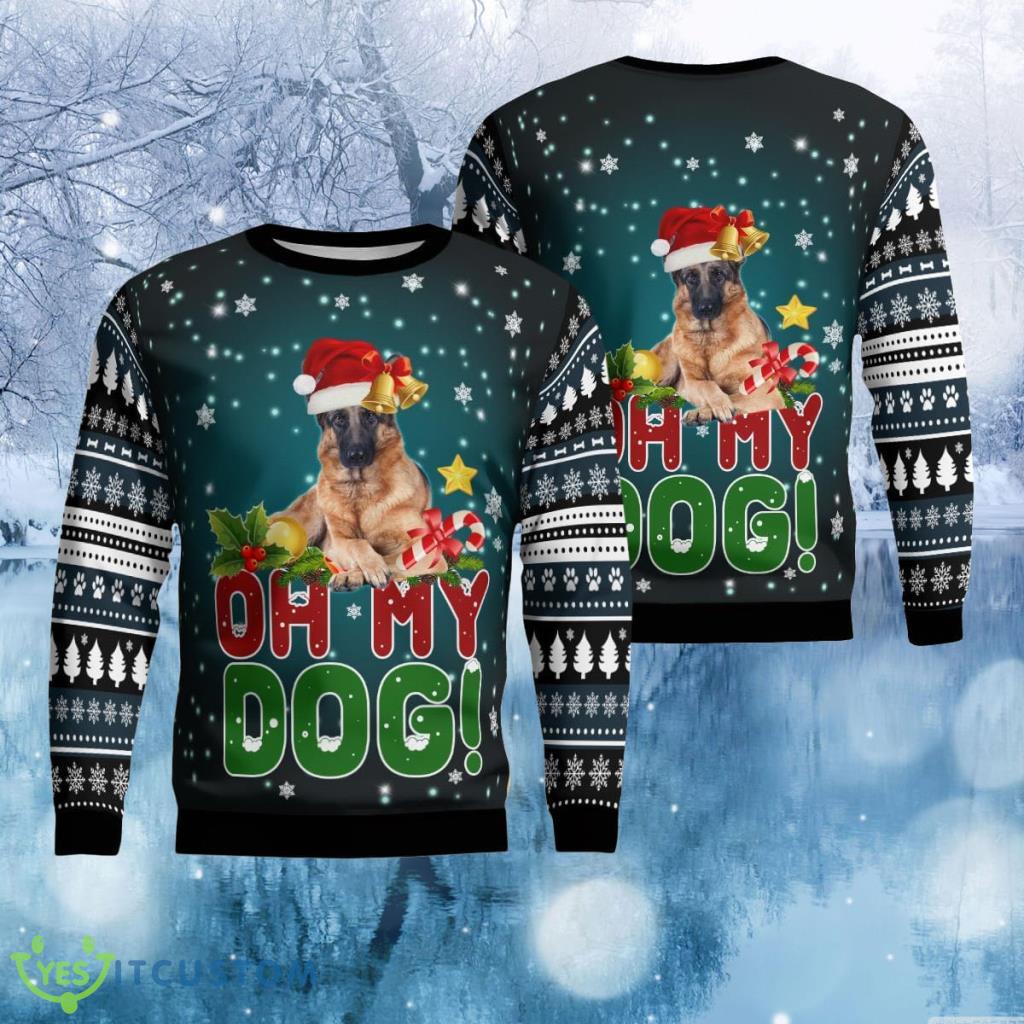 German shepherd Christmas Ugly Sweater Funny Gift 3 German shepherd Christmas Ugly Sweater Funny Gift Product Photo 1