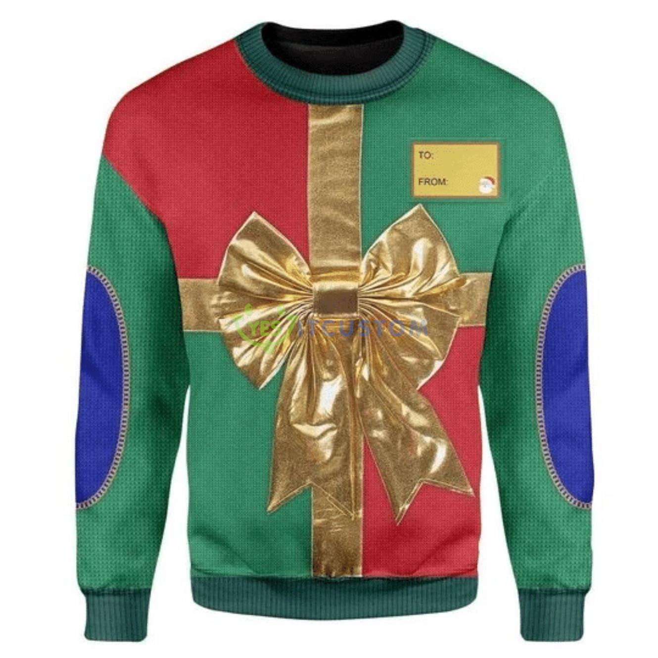 Gift Box Ugly Sweater For Christmas 3 Gift Box Ugly Sweater For Christmas Product Photo 1
