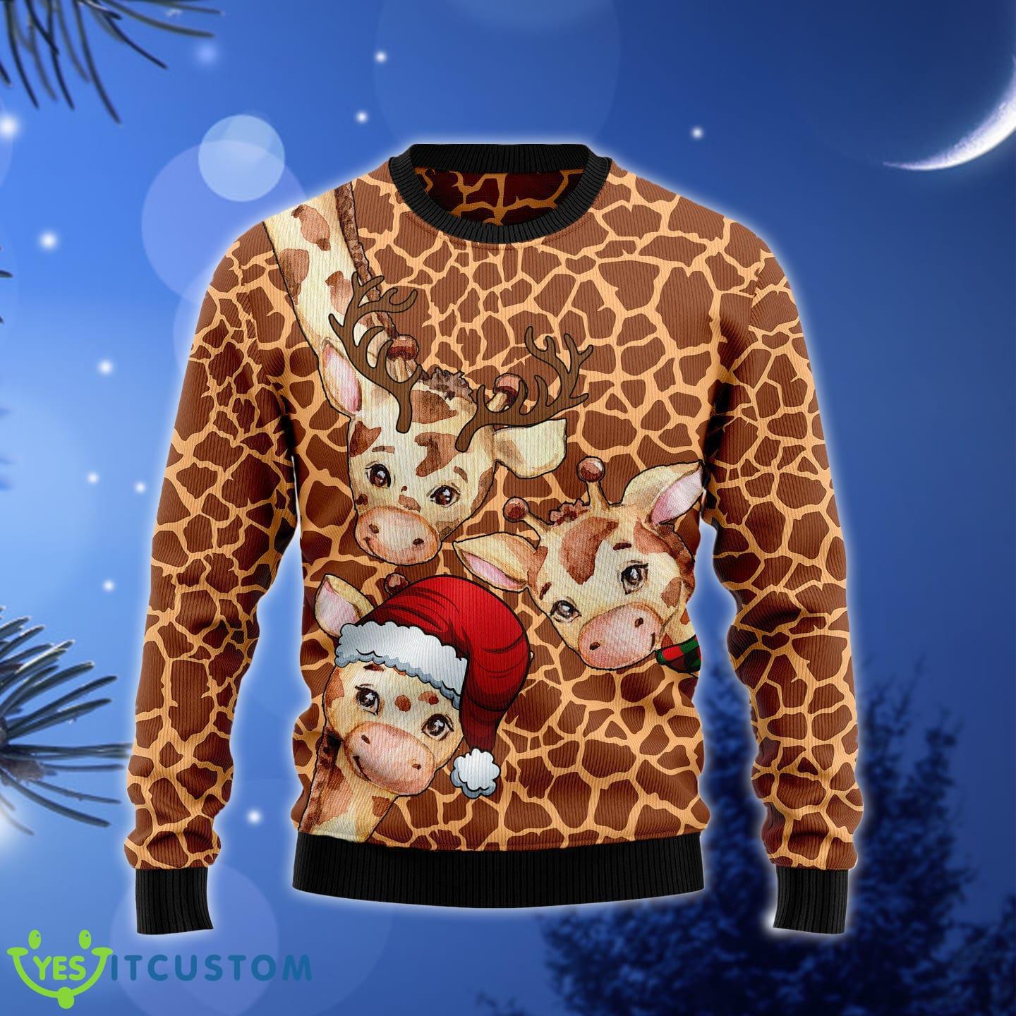 Giraffe Ugly Christmas Sweater Gift Men Women - Giraffe Ugly Christmas Sweater Gift Men Women_1