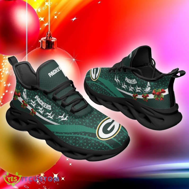 Green Bay Packers Christmas Pattern Max Soul Sneakers Ugly Christmas Shoes 5 Green Bay Packers Christmas Pattern Max Soul Sneakers Ugly Christmas Shoes - Green Bay Packers Christmas Pattern Chunky Sneakers Ugly Christmas Max Soul Shoes Photo 7