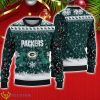 Green Bay Packers Christmas Reindeer Winter Pattern Ugly Christmas Sweater Christmas Gift For Family Product Photo 1