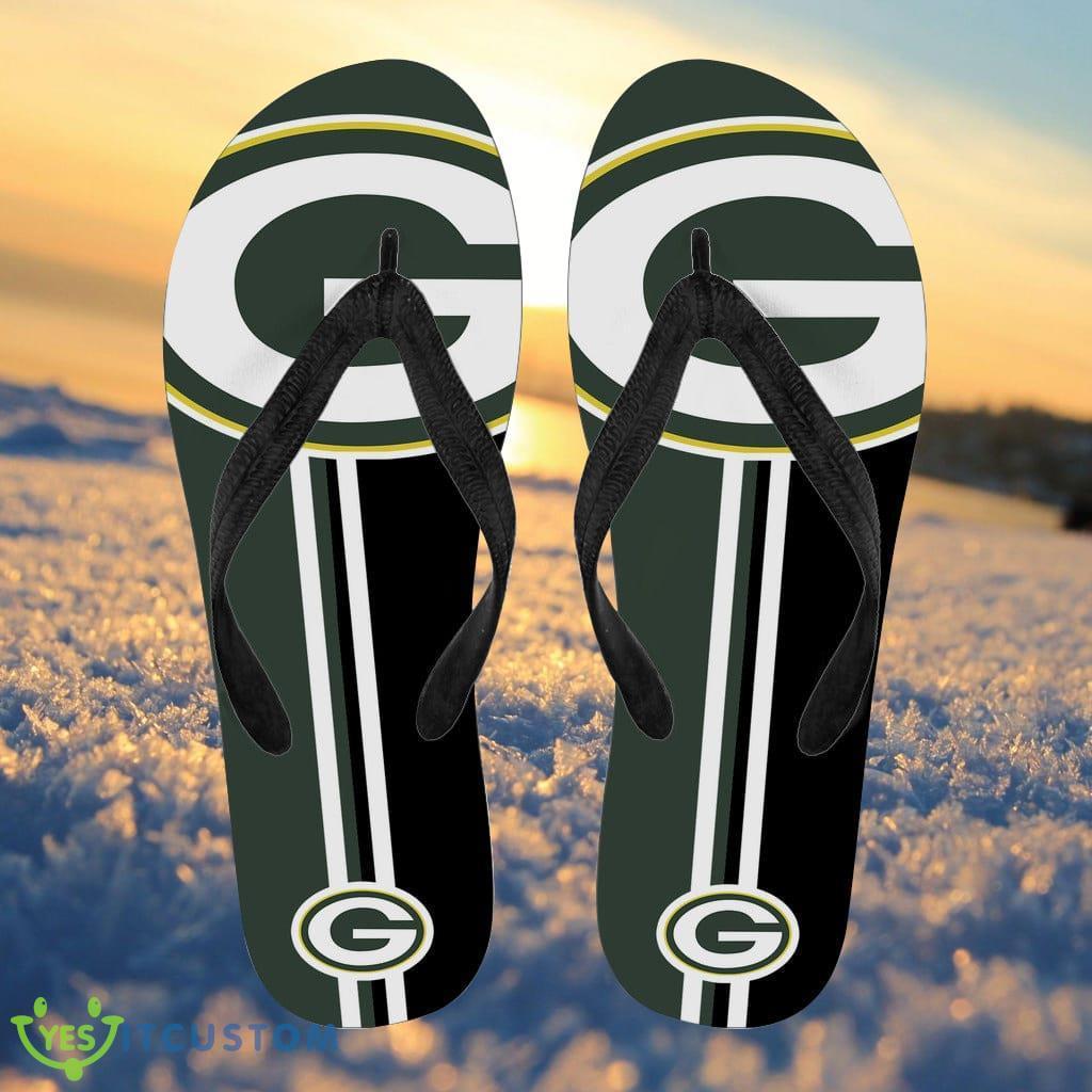 Green Bay Packers Fan Gift Two Main Colors Flip Flops 3 Green Bay Packers Fan Gift Two Main Colors Flip Flops Product Photo 1
