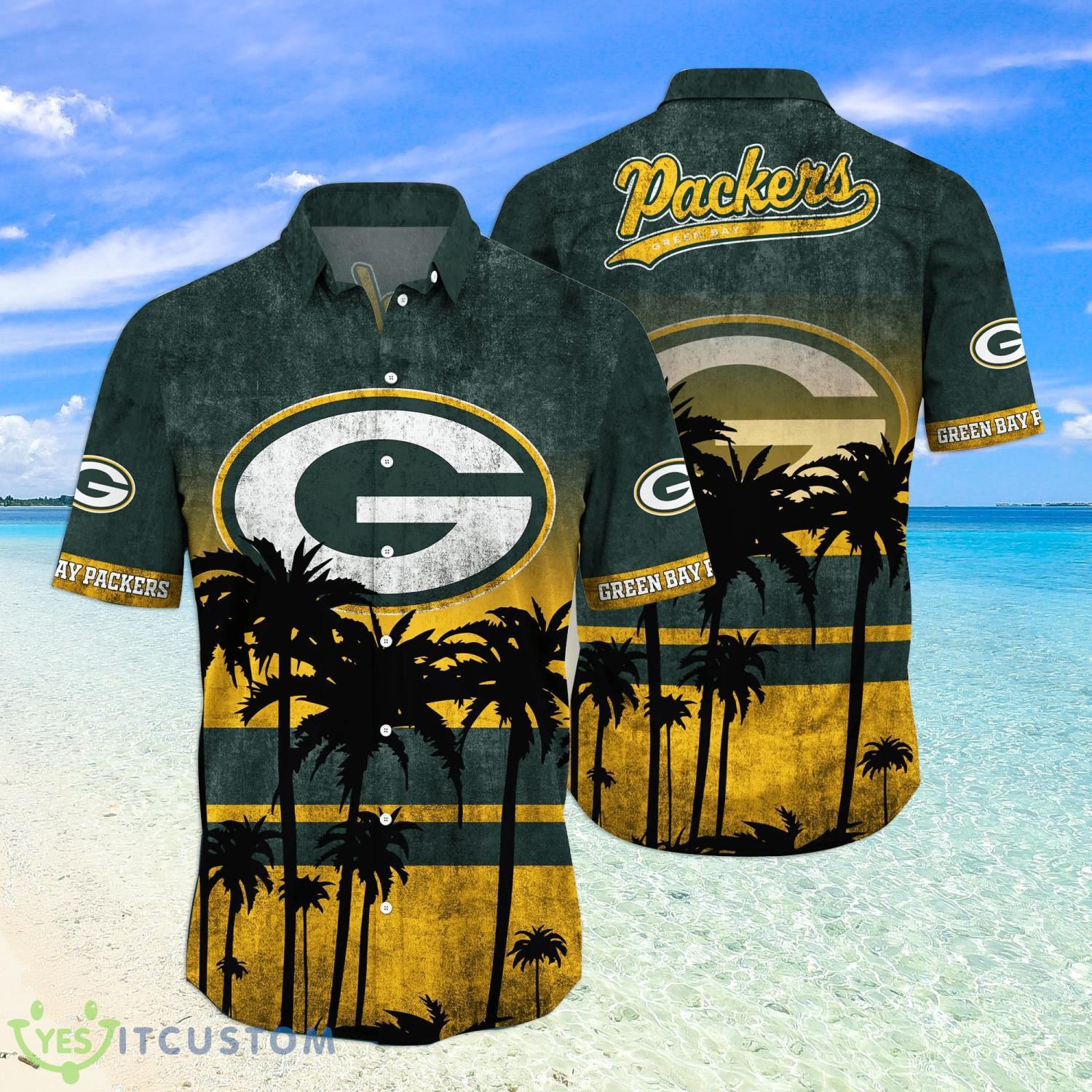 Green Bay Packers Logo Coconut Tropical Hawaiian Shirt Beach Gift For Fans 2 Green Bay Packers Logo Coconut Tropical Hawaiian Shirt Beach Gift For Fans Product Photo 1