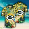 Green Bay Packers NFL Flower Logo Colorful Hawaiian Shirt - Green Bay Packers NFL Flower Logo Coloful Hawaiian Shirt Photo 2