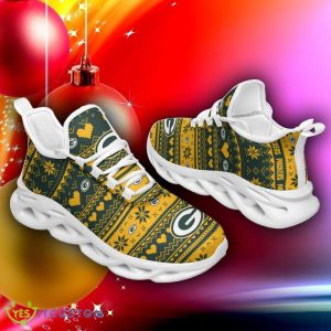 Green Bay Packers X-max Patterns Chunky Sneakers Ugly Christmas Max Soul Shoes - Green Bay Packers X-max Patterns Chunky Sneakers Ugly Christmas Max Soul Shoes Photo 3