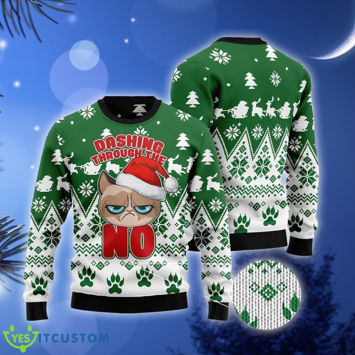 Grumpy Cat Dashing Through Ugly Christmas Sweater Gift Men Women 3 Grumpy Cat Dashing Through Ugly Christmas Sweater Gift Men Women - Grumpy Cat Dashing Through Ugly Christmas Sweater Gift Men Women_3