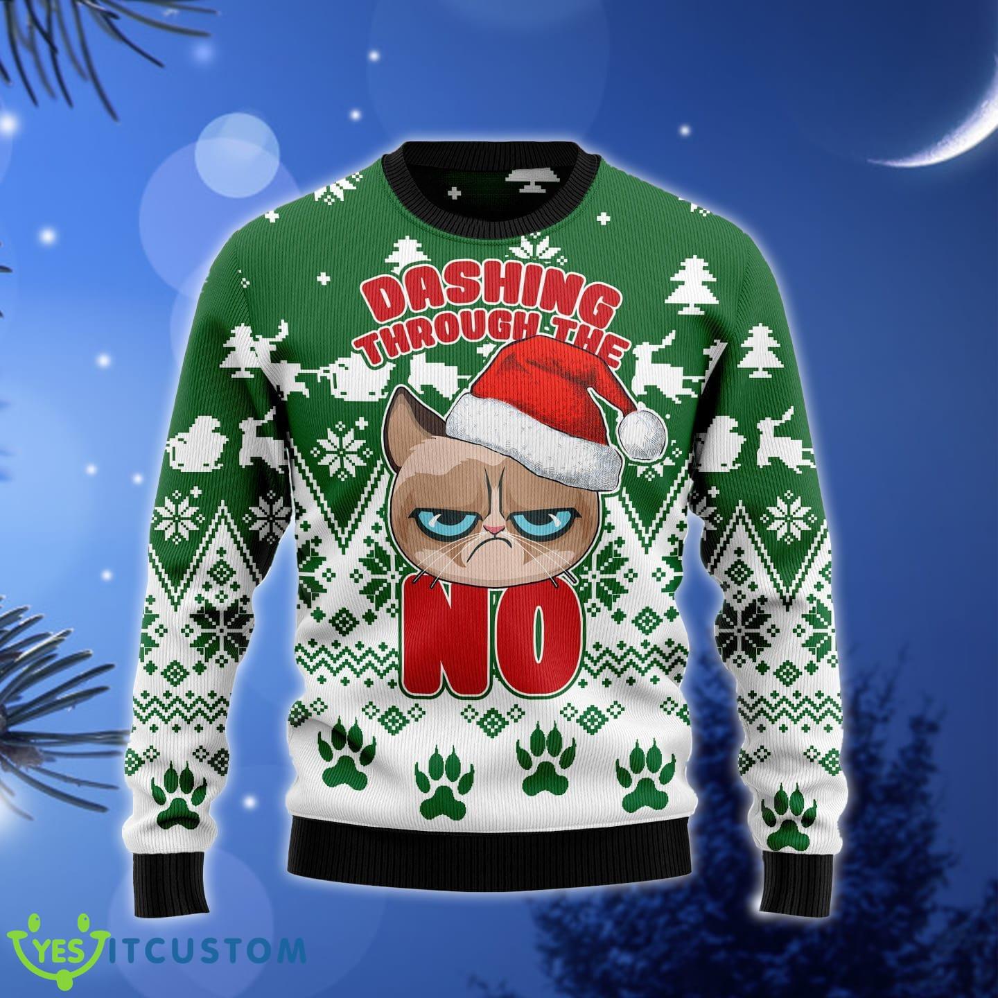 Grumpy Cat Dashing Through Ugly Christmas Sweater Gift Men Women 1 Grumpy Cat Dashing Through Ugly Christmas Sweater Gift Men Women - Grumpy Cat Dashing Through Ugly Christmas Sweater Gift Men Women_1