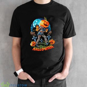 Halloween Pumpkins T-Shirt For Men Women And Youths 10 Halloween Pumpkins T-Shirt For Men Women And Youths - Black Unisex T-Shirt